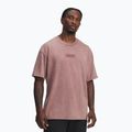 Maglia training da uomo Under Armour Project Rock Heavyweight Oversized maroon mist/black
