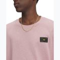 Maglietta da uomo Under Armour Woven Label Heavyweight tourmaline pink/black 3