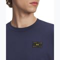 Maglietta da uomo Under Armour Woven Label Heavyweight washed navy/black 3