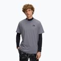 T-shirt da allenamento uomo Under Armour Logo Emb Heavyweight titan gray/black