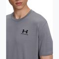 T-shirt da allenamento uomo Under Armour Logo Emb Heavyweight titan gray/black 3
