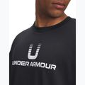 T-shirt da uomo Under Armour Logo Heavyweight nero/bianco 3