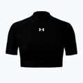 Maglia da allenamento donna Under Armour HeatGear Crop Mock Ultimate Black/White