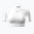 T-shirt da allenamento donna Under Armour HeatGear Crop Mock white/halo gray