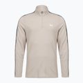 Felpa da uomo Under Armour Tech Taping 1/2 Zip timberwolf taupe/black/white