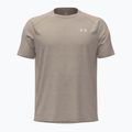 T-shirt da allenamento uomo Under Armour Tech Textured timberwolf taupe/white