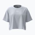 T-shirt da allenamento donna Under Armour Rival Boxy Tee Solid distant gray medium heather/white