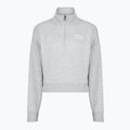 Felpa donna Under Armour Rival Fleece Script HZ gray light heather/white