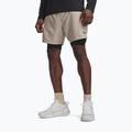 Pantaloncini da allenamento uomo Under Armour Vanish Woven 2.0 2IN1 Shorts timberwolf taupe/black