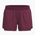 Pantaloncini da allenamento da donna Under Armour Tech Play Up 2IN1 Shorts claret/claret/ox blood