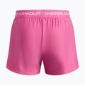 Pantaloncini da allenamento per bambini Under Armour UA Tech Play Up 2IN1 Shorts pink frenzy/white 2