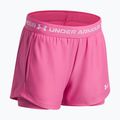 Pantaloncini da allenamento per bambini Under Armour UA Tech Play Up 2IN1 Shorts pink frenzy/white 3