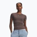 Maglia da allenamento donna Under Armour Motion Fitted SS peppercorn/white