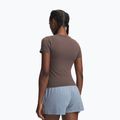 Maglia da allenamento donna Under Armour Motion Fitted SS peppercorn/white 2