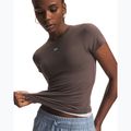 Maglia da allenamento donna Under Armour Motion Fitted SS peppercorn/white 3