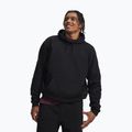 Felpa da uomo Under Armour Icon Heavyweight Terry Hoodie ultimate black/ultimate black