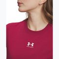 Maglietta da donna Under Armour Rival Core claret/white 3