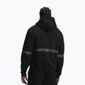 Felpa da uomo Under Armour Icon Fleece Taped Full Zip ultimate black/white 2