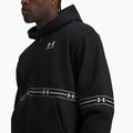 Felpa da uomo Under Armour Icon Fleece Taped Full Zip ultimate black/white 3