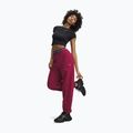 Pantaloni da donna Under Armour Icon Fleece Gym Pant claret/white 2
