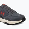 Scarpe da allenamento uomo Under Armour Charged Edge castlerock/winter white/anthem red 7