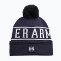Berretto invernale da uomo Under Armour Halftime Pom Beanie midnight navy/white/white