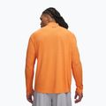 Felpa da uomo Under Armour Tech Textured 1/2 Zip LS outrageous orange/black 2