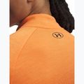 Felpa da uomo Under Armour Tech Textured 1/2 Zip LS outrageous orange/black 3