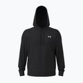 Felpa da uomo Under Armour Flex Fleece Hoodie ultimate black/white