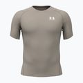 Maglia training da uomo Under Armour HG Armour Comp timberwolf taupe/white