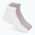 Calze da donna Under Armour Vanish 3 Pack mauve pink/titanium/purple echo