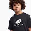 Set bambino New Balance Stacked Logo Tee & FT Short nb caviar 5
