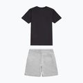 Set bambino New Balance Stacked Logo Tee & FT Short nb caviar 9