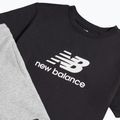 Set bambino New Balance Stacked Logo Tee & FT Short nb caviar 10
