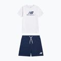 Set bambino New Balance Stacked Logo Tee & FT Short nb bright white 8