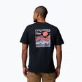 T-shirt da trekking uomo Columbia Explorers Canyon Back black/peaks and waves 3