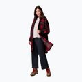 Camicia da donna Columbia Wildbest Venture Long Fleece Coat mountain red blurred ombre 2