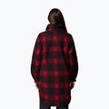 Camicia da donna Columbia Wildbest Venture Long Fleece Coat mountain red blurred ombre 3