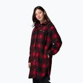 Camicia da donna Columbia Wildbest Venture Long Fleece Coat mountain red blurred ombre 4