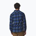 Camicia da uomo Columbia Flare Gun Stretch Flannel Mtn Blue Trails Edge Plaid 3