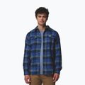 Camicia da uomo Columbia Flare Gun Stretch Flannel Mtn Blue Trails Edge Plaid 5