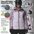 Giacca da sci da donna Columbia Highland Summit III Insulated lavender pearl/shale purple 14
