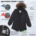 Giacca imbottita per bambini Columbia Nordic Strider II black 4