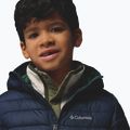 Giacca da bambino Columbia Powder Lite II Hooded rain forest/collegiate navy 6