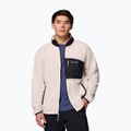 Felpa in pile da uomo Columbia Fast Trek Overlay Full Zip dark stone/black 4