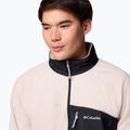 Felpa in pile da uomo Columbia Fast Trek Overlay Full Zip dark stone/black 6