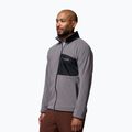 Felpa in pile da uomo Columbia Fast Trek Overlay Full Zip city grey/black 4