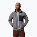 Felpa in pile da uomo Columbia Fast Trek Overlay Full Zip city grey/black 5