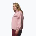 Pile donna Columbia Helvetia II Cropped Half Snap Fleece eraser pink/fig/rich wine 4
