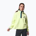 Pile donna Columbia Helvetia II Cropped Half Snap Fleece citron haze/black/compass blue 5